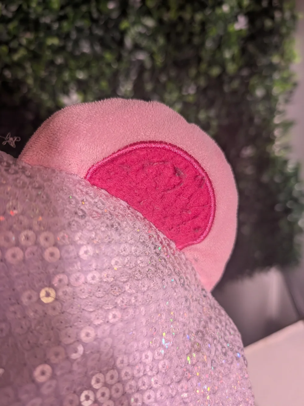 Justice Lavender Sequin Bear Plush Backpack